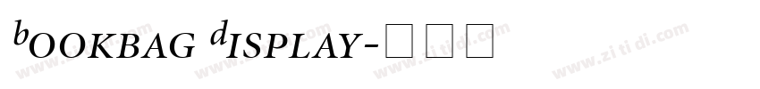 Bookbag Display字体转换